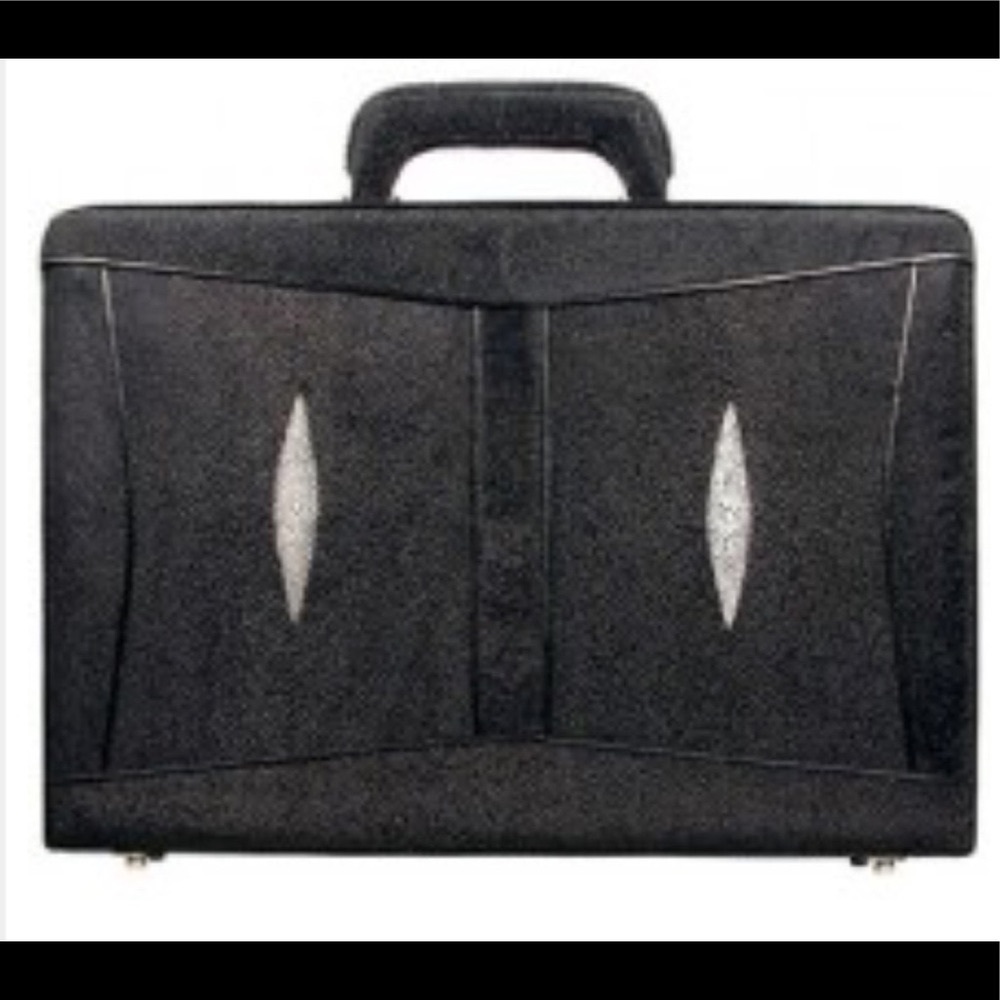 💼NWOT Genuine Stingray Leather Attaché Case